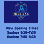 New opening times